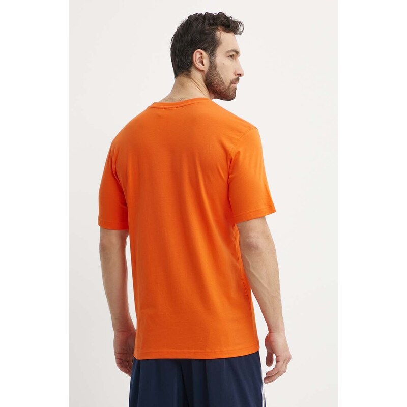 Bavlněné tričko adidas Originals oranžová barva, s potiskem, IR8000