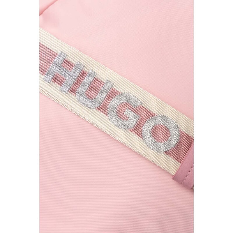 Batoh HUGO dámský, růžová barva, malý, hladký, 50511898