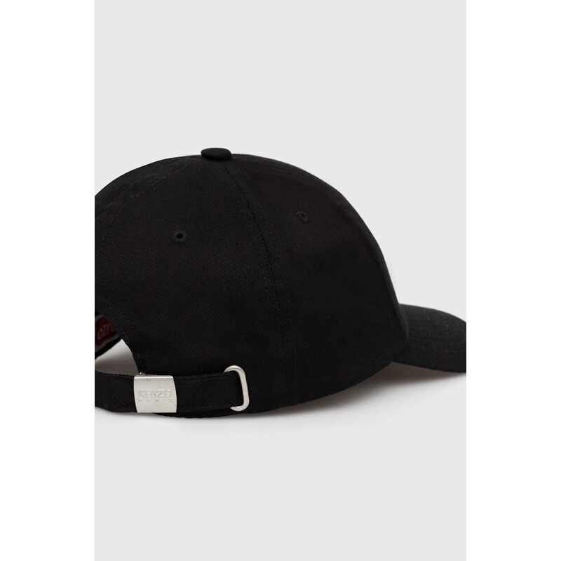 Bavlněná baseballová čepice Kenzo černá barva, s aplikací, FE58AC601F41.99