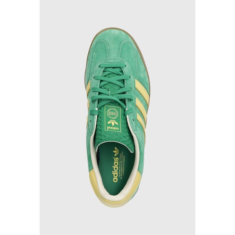 Sneakers boty adidas Originals Gazelle Indoor zelená barva, IH7500