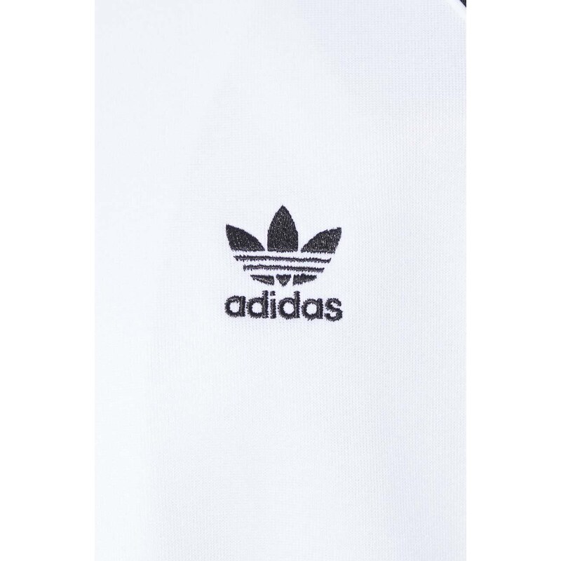 Mikina adidas Originals Adicolor Classic SST dámská, bílá barva, vzorovaná, IS4103