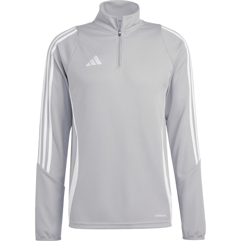 ADIDAS PERFORMANCE Sportovní mikina Tiro 24 světle šedá / bílá