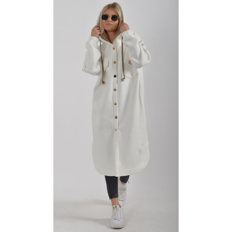 Enjoy Style Přechodový bílý kabát ES2016