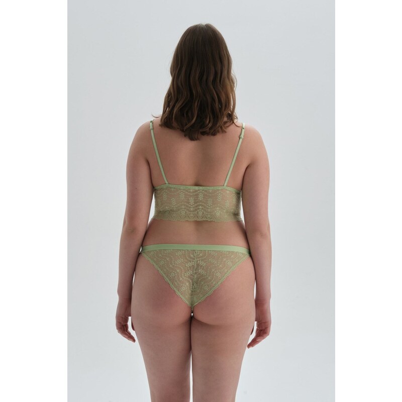 Dagi Green Wireless Capless Lace Bralet Bra