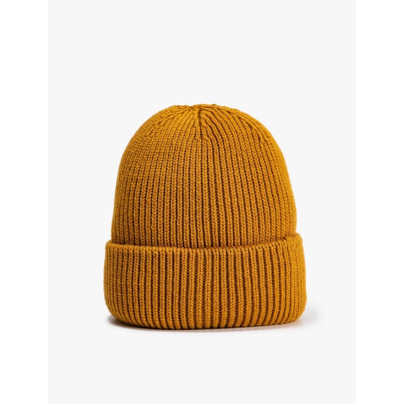 Koton Basic Knit Beanie with Folding Detail