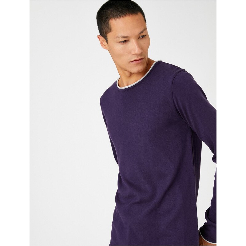 Koton Basic Knitwear Sweater Crew Neck Long Sleeved