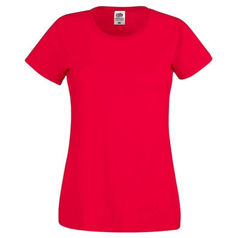 Lady fit Red T-shirt Original Fruit of the Loom