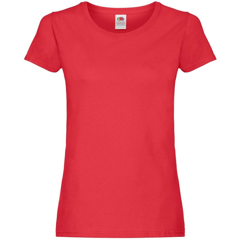 Lady fit Red T-shirt Original Fruit of the Loom