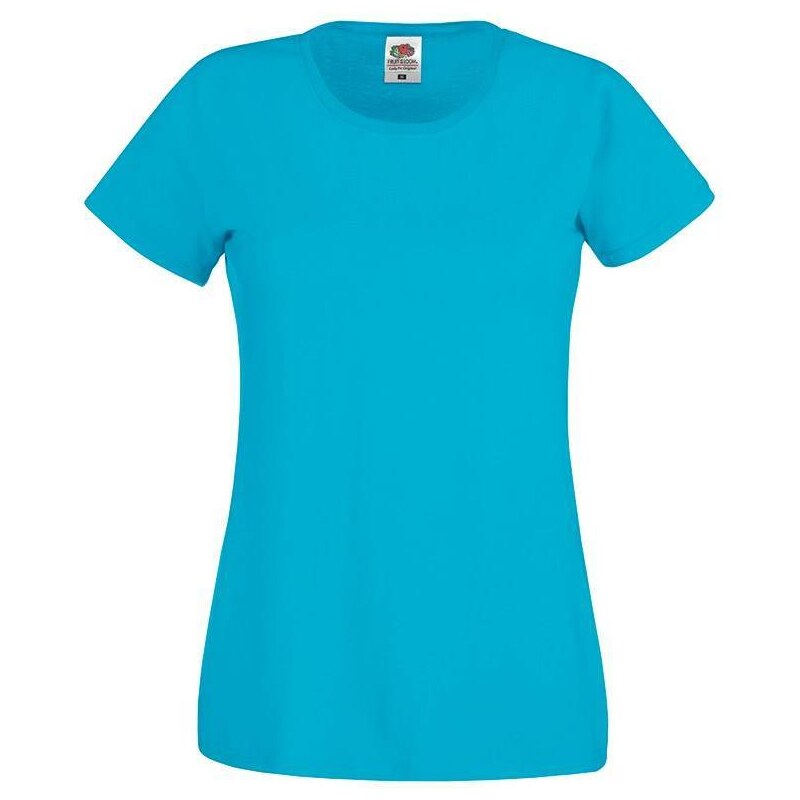 Blue Lady fit T-shirt Original Fruit of the Loom