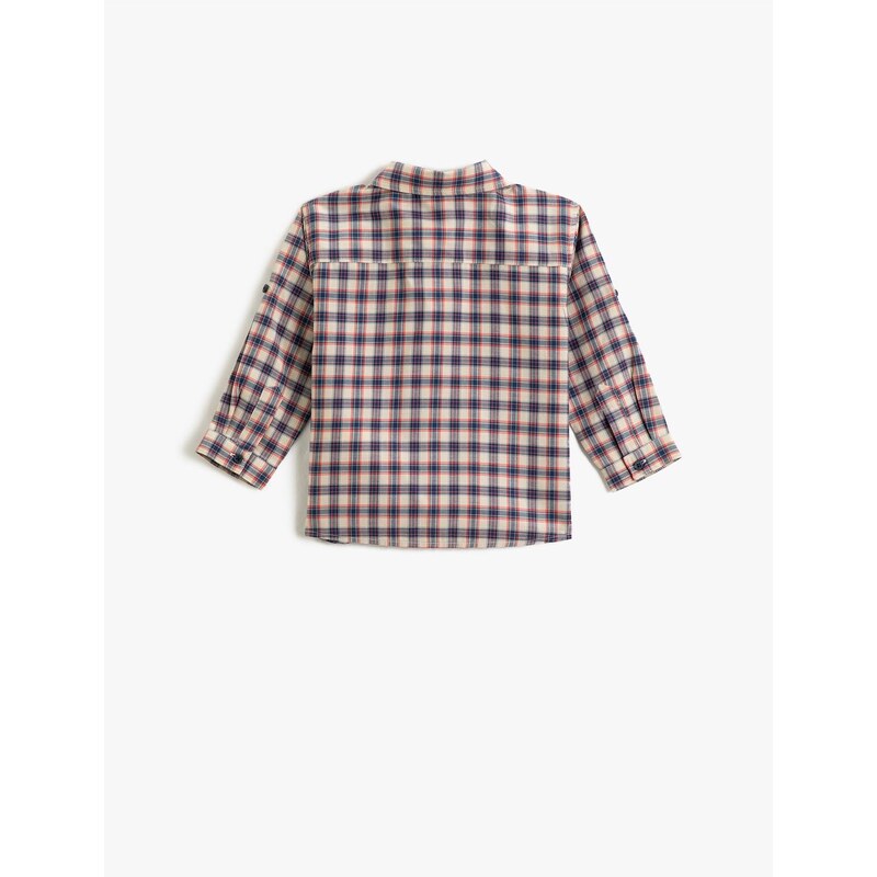 Koton Long Sleeve Shirt with One Pocket Detailed