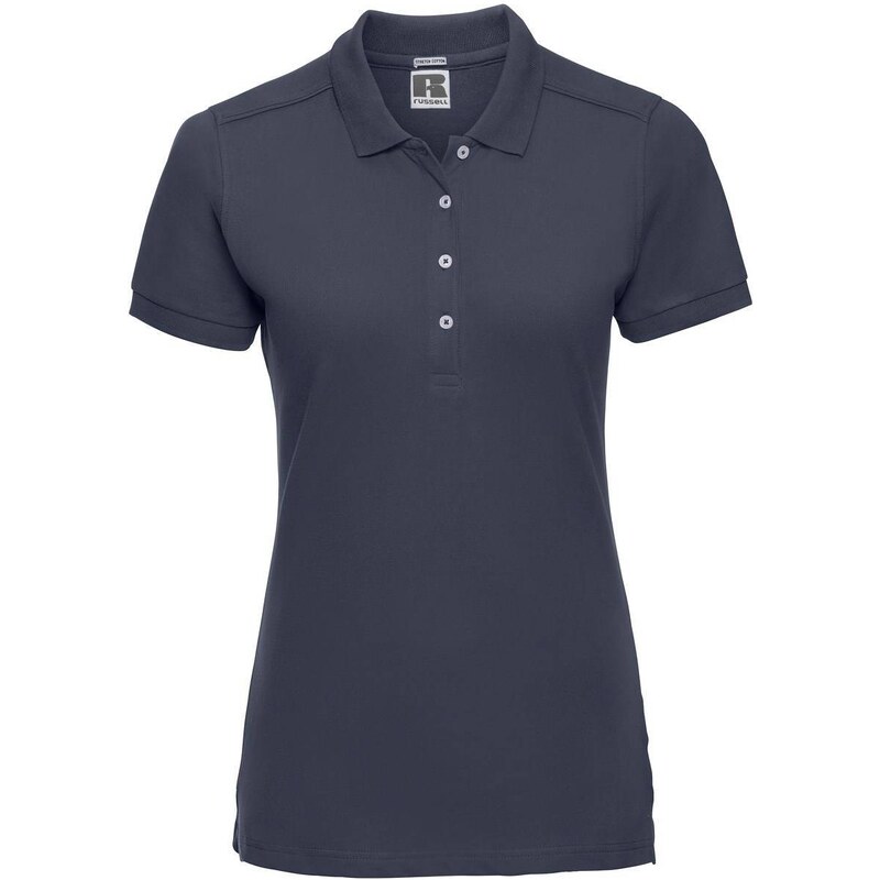 Blue Womens Stretch Polo Russell
