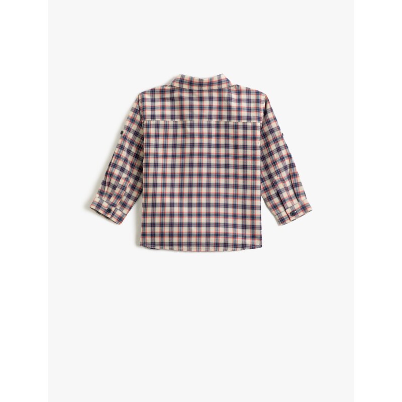 Koton Long Sleeve Shirt with One Pocket Detailed
