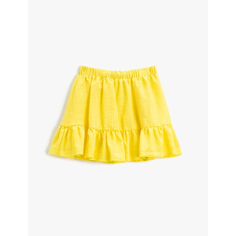 Koton Mini Skirt Frilly Elastic Waist