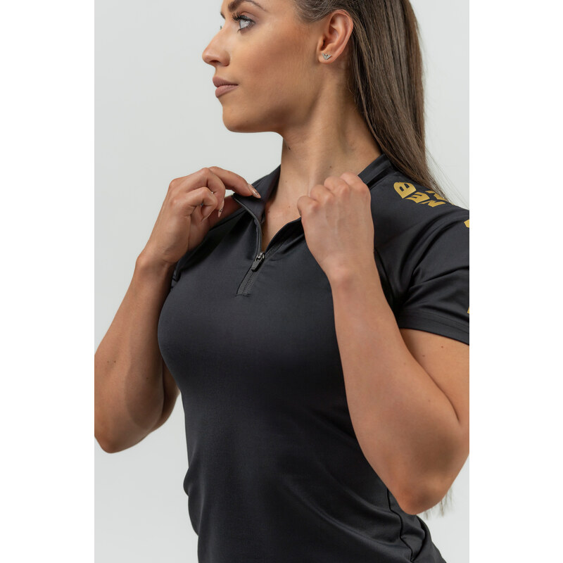 Women's functional T-shirt NEBBIA INTENSE Ultimate Gold/gold