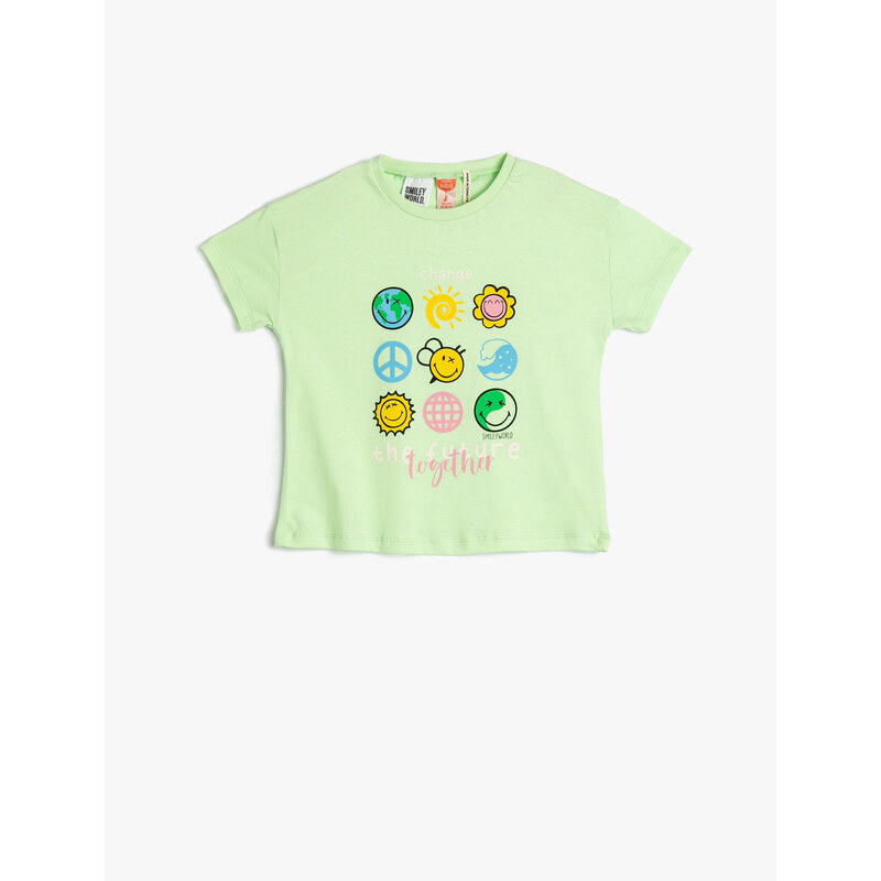 Koton T-Shirt Smileyworld Licensed Cotton