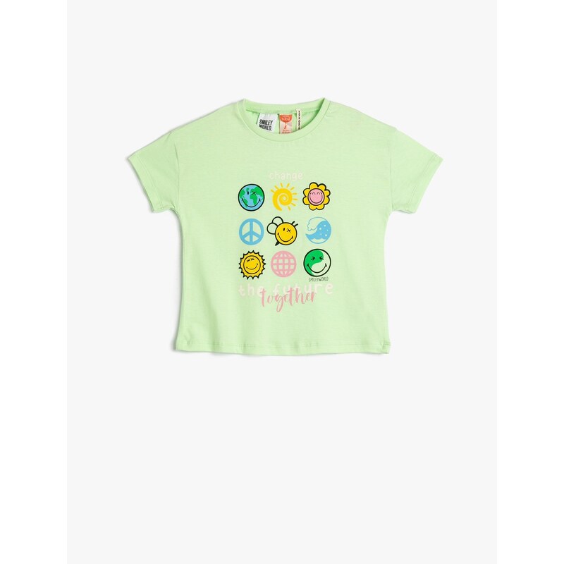 Koton T-Shirt Smileyworld Licensed Cotton