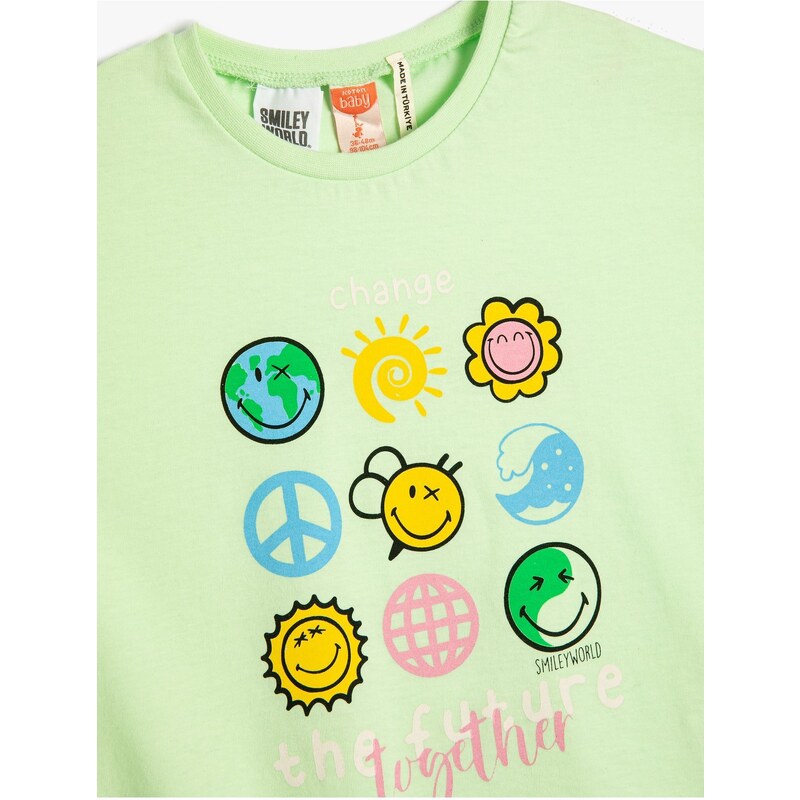 Koton T-Shirt Smileyworld Licensed Cotton