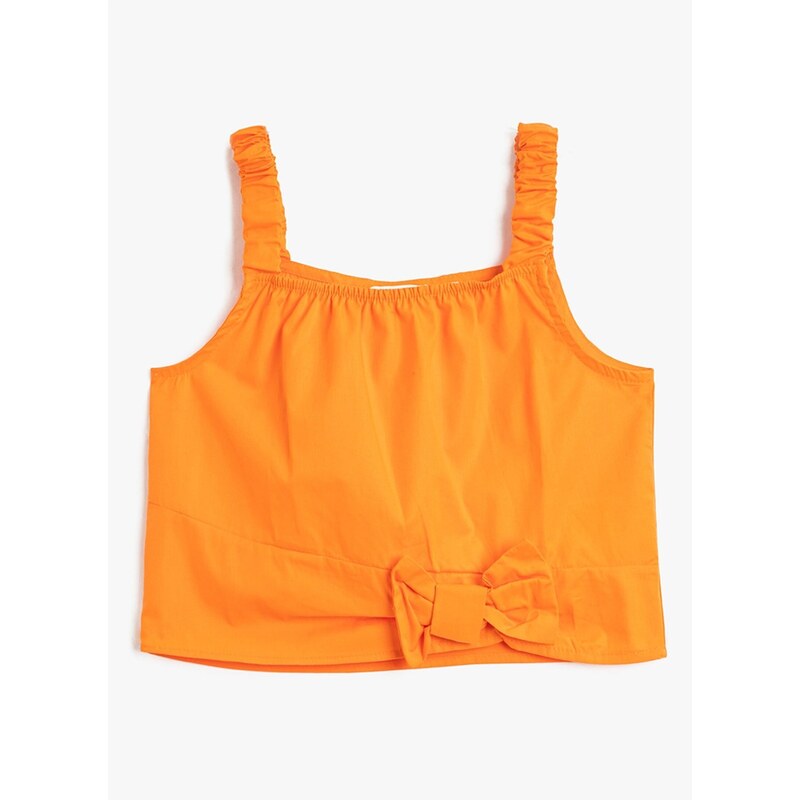 Koton Plain Orange Girls' Blouse 3skg60009aw