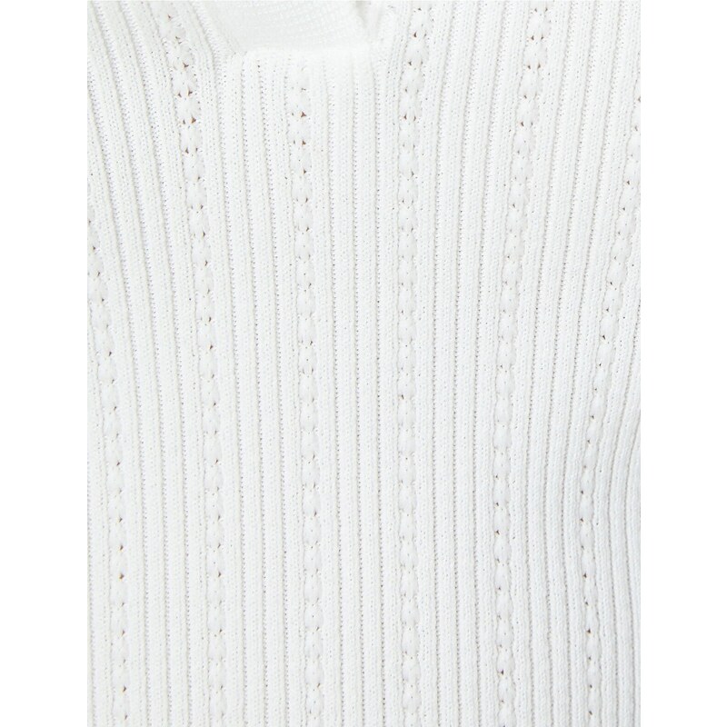 Koton Melis Ağazat X - Scallop Detail Polo Neck Undershirt