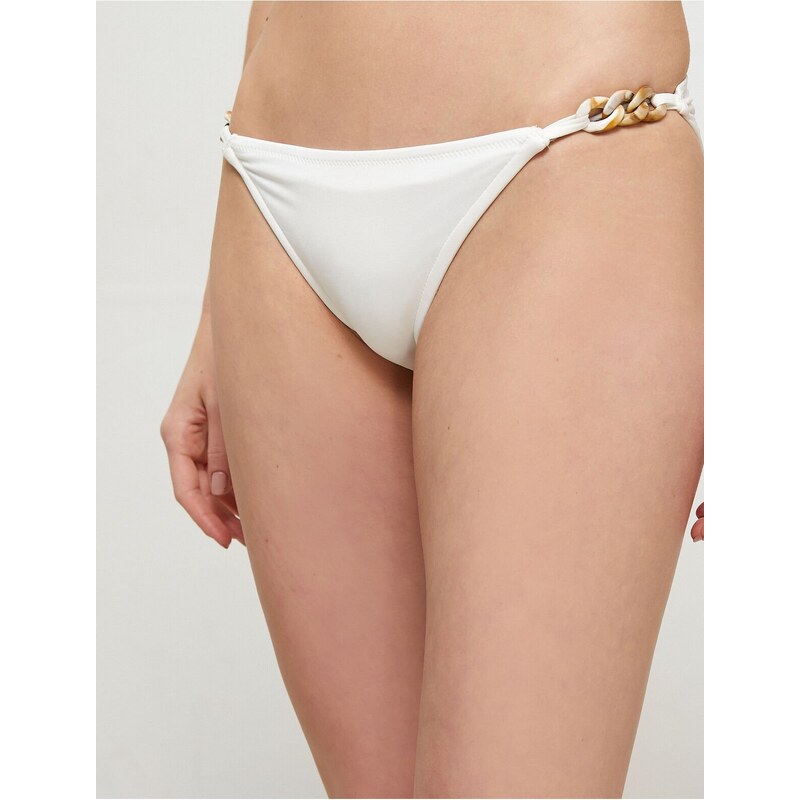 Koton Şahika Ercümen X Cotton - Bikini Bottoms With Accessory Detail.