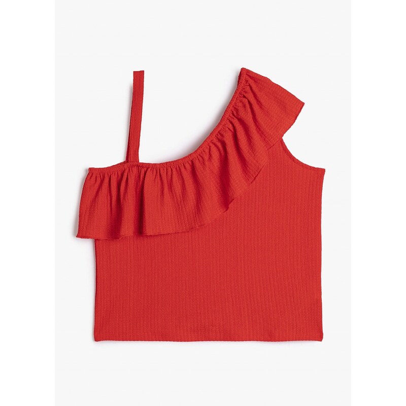 Koton Plain Red Girls' T-Shirt 3SKG10140AK