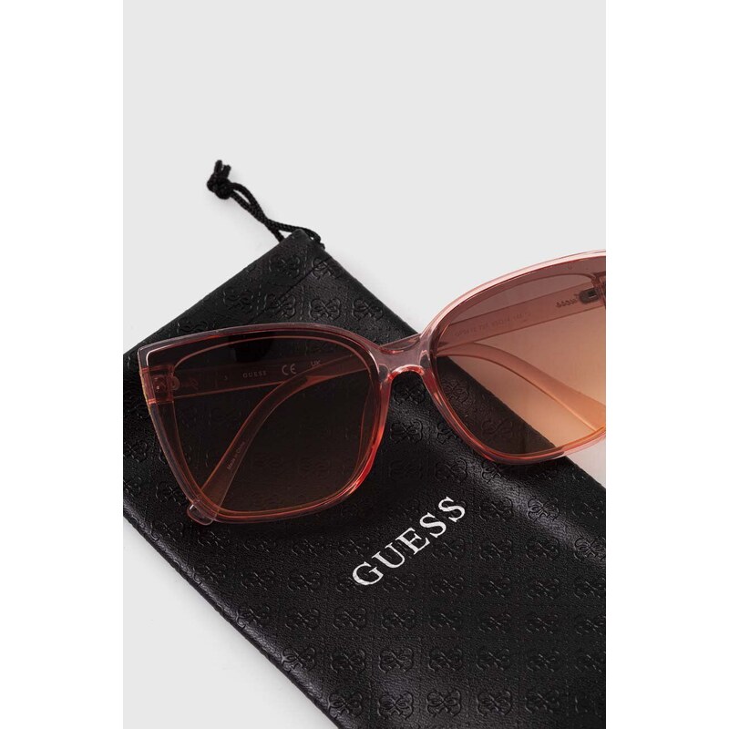 Sluneční brýle Guess dámské, růžová barva