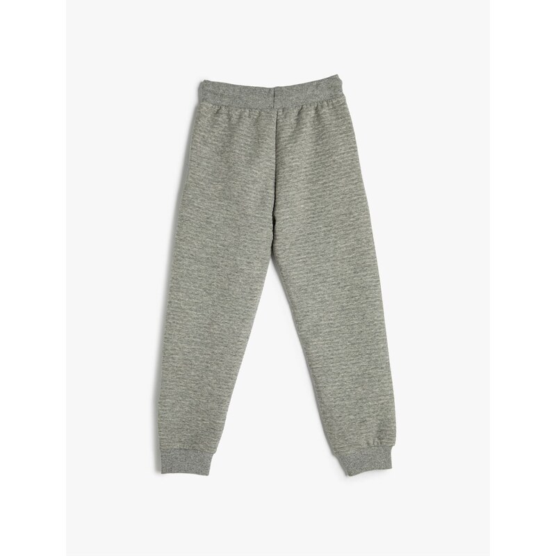 Koton Basic Jogger Sweatpants with Tie Waist, Pockets.