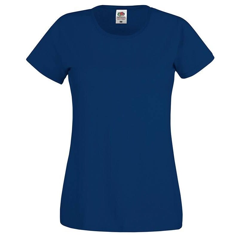Navy Womens T-shirt Lady fit Original Fruit of the Loom