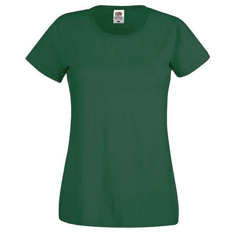 Green Women's T-shirt Lady fit Original Fruit of the Loom