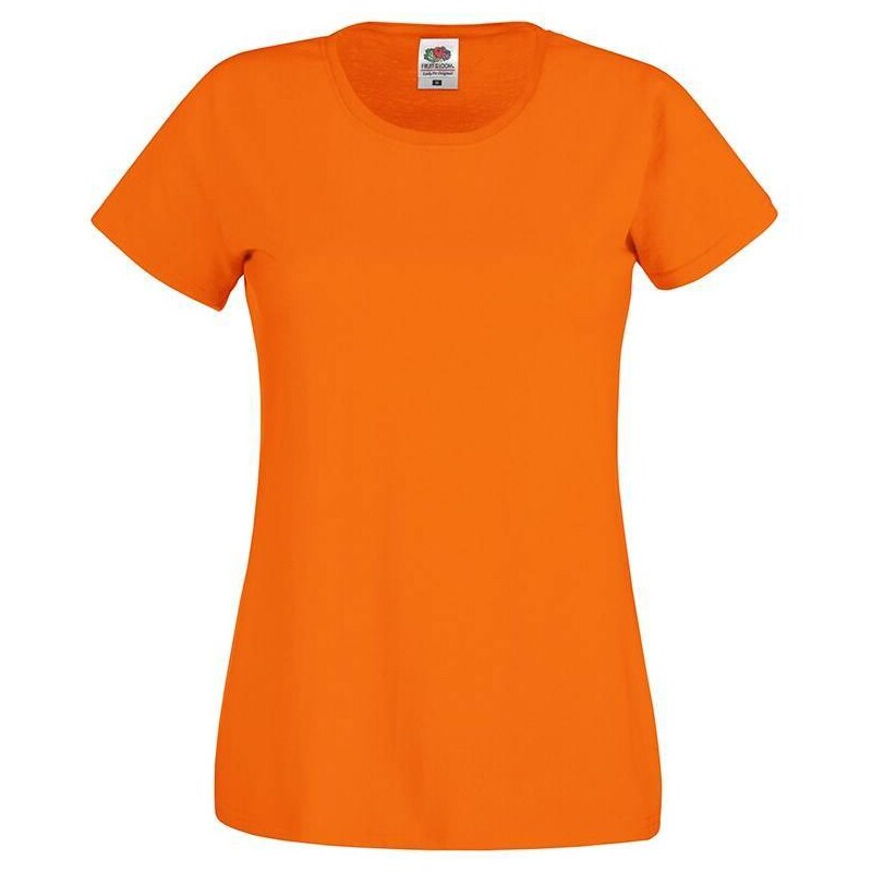 Orange Women's T-shirt Lady fit Original Fruit of the Loom