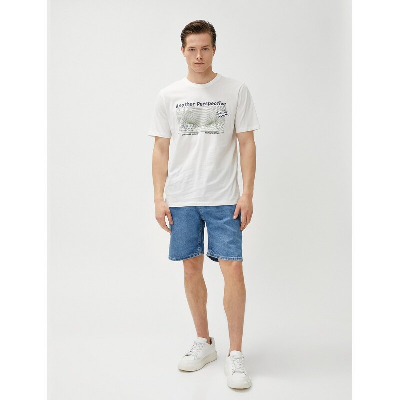 Koton Bermuda Denim Shorts Pocket Detailed Cotton