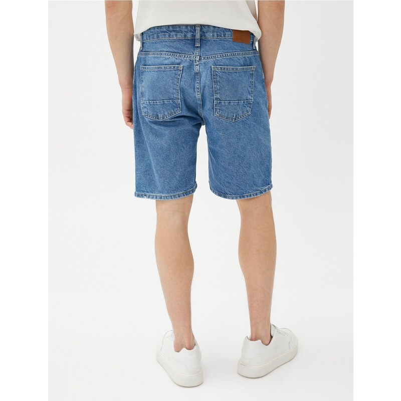 Koton Bermuda Denim Shorts Pocket Detailed Cotton