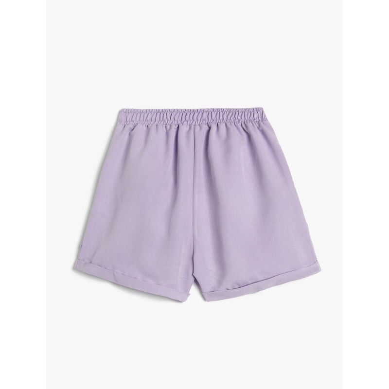 Koton The shorts have an elasticated waist, Modal Fabric, Pocket Pleat Detailed.