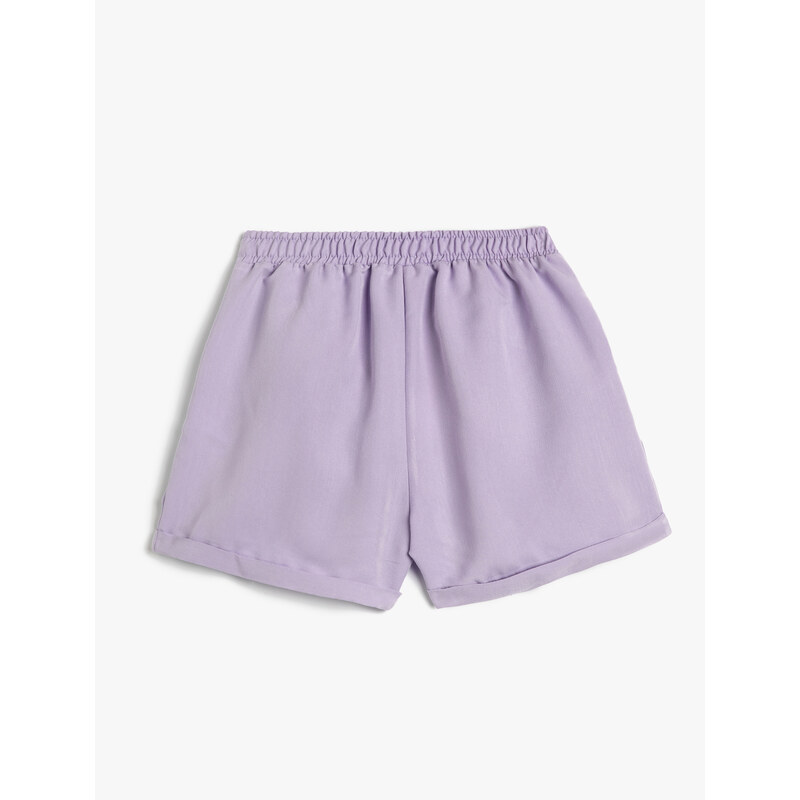 Koton The shorts have an elasticated waist, Modal Fabric, Pocket Pleat Detailed.