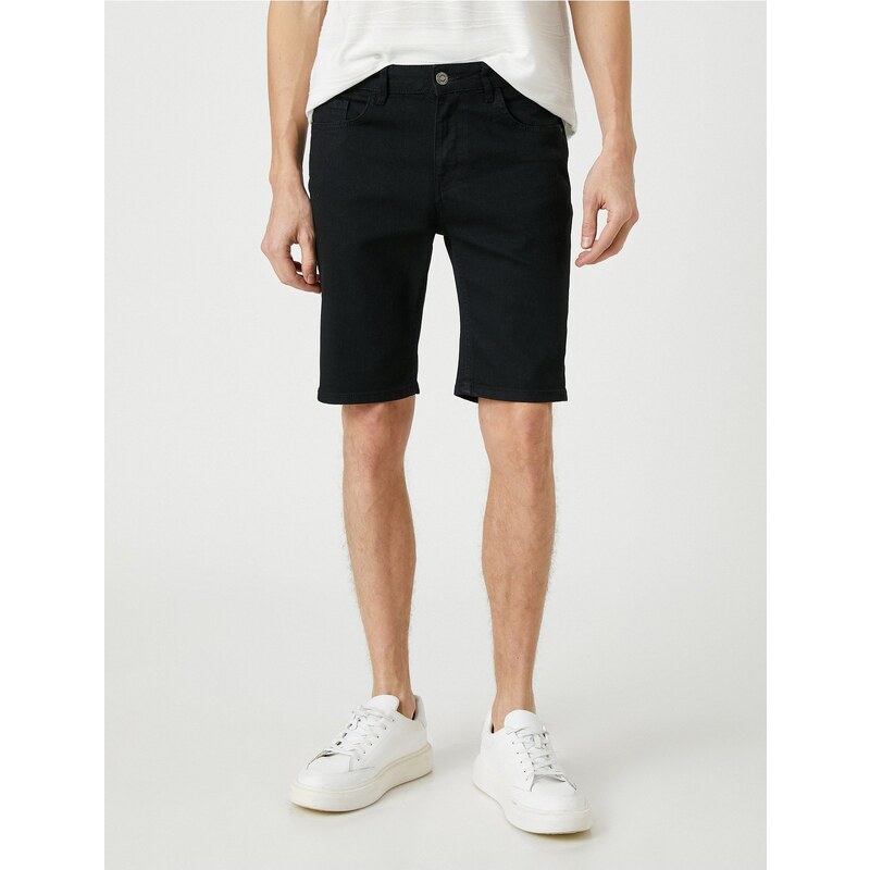 Koton Basic Denim Shorts 5 Pocket Cotton