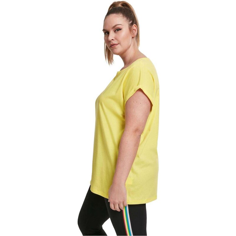 UC Ladies Dámské tričko s prodlouženým ramenem zářivě žluté