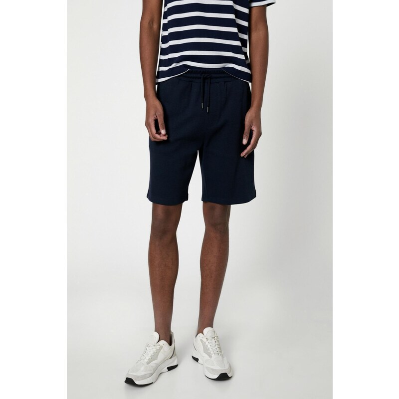 Koton Bermuda Shorts with Pocket Detailed Tie Waist.