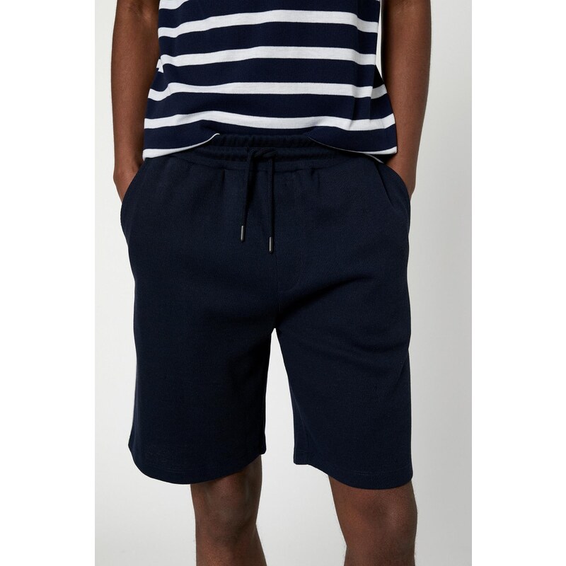 Koton Bermuda Shorts with Pocket Detailed Tie Waist.