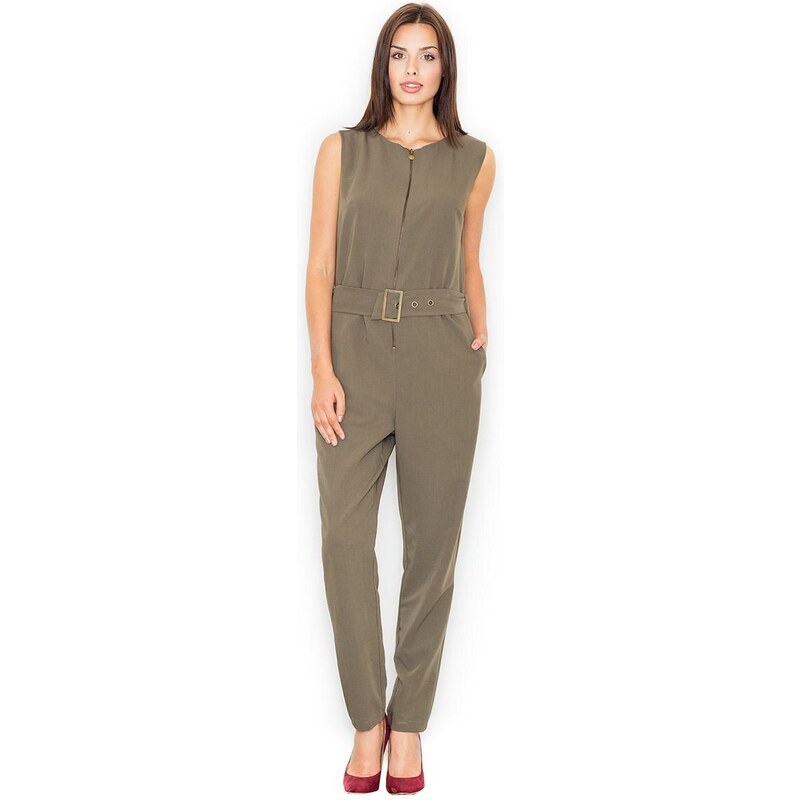 Figl Woman's Jumpsuit M488 Olive