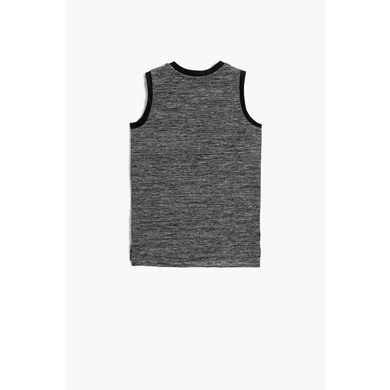 Koton Printed Singlets Crew Neck