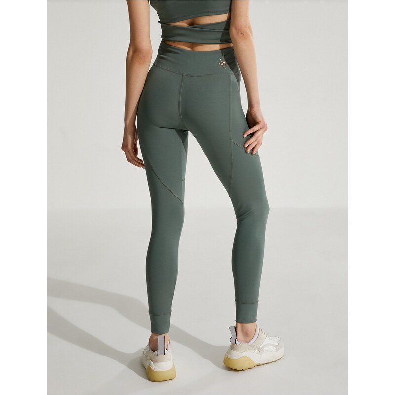 Koton High Waist Yoga Leggings with Stitching Detail.