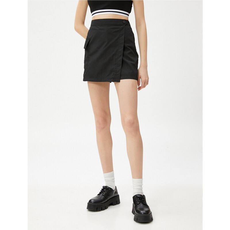 Koton Mini Shorts and Skirt with Cargo Pocket