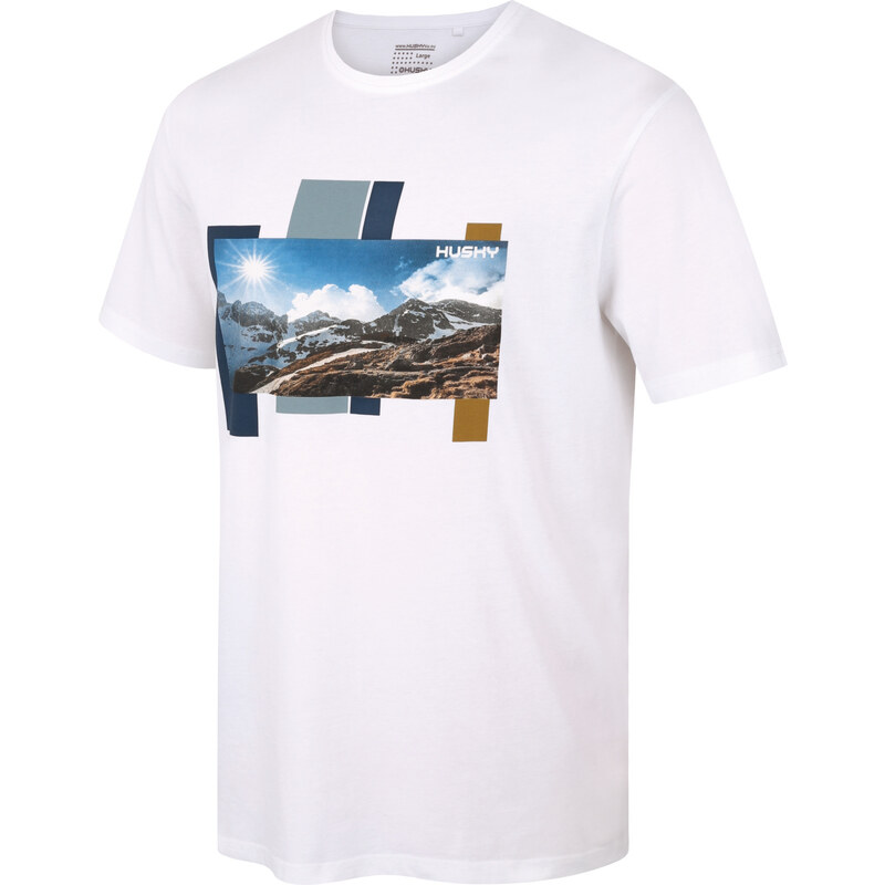 Pánské bavlněné triko HUSKY Tee Skyline M white