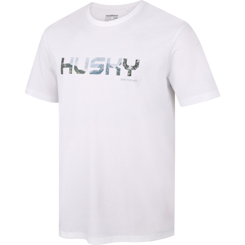 Pánské bavlněné triko HUSKY Tee Wild M white