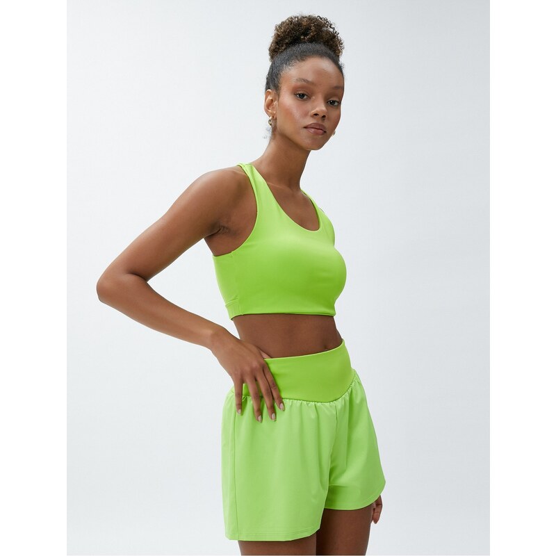 Koton Sports Bra Non-Wireless Padded Window Detail