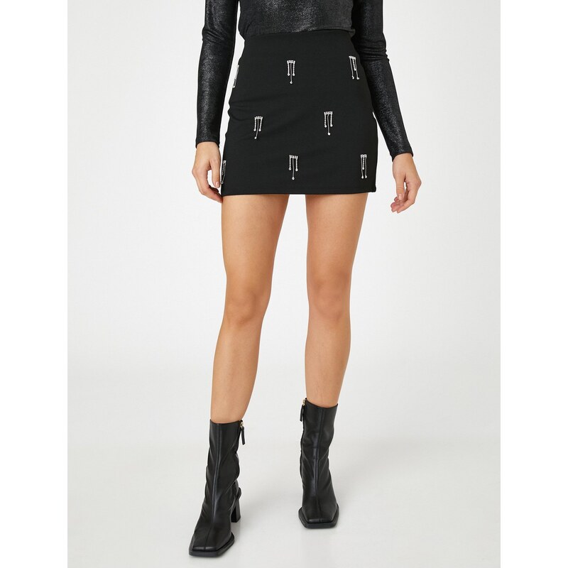 Koton Waterway Stone Mini Skirt