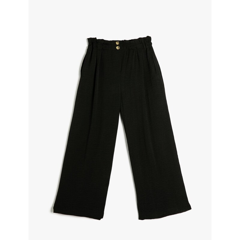 Koton Wide Leg Trousers. Elastic Waist.