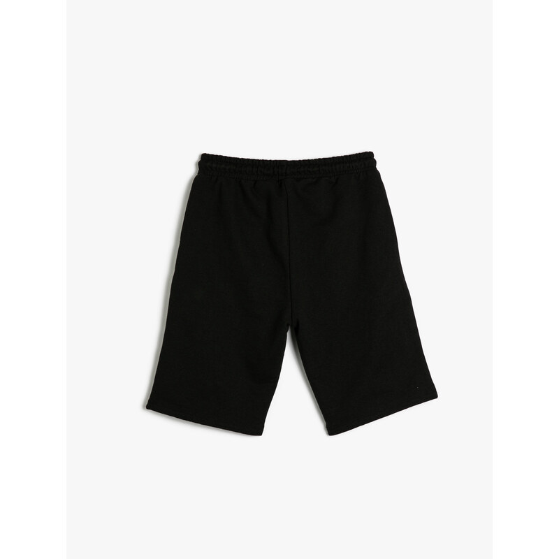 Koton Elastic Waist Normal Boys' Black Shorts 3skb40041tk.