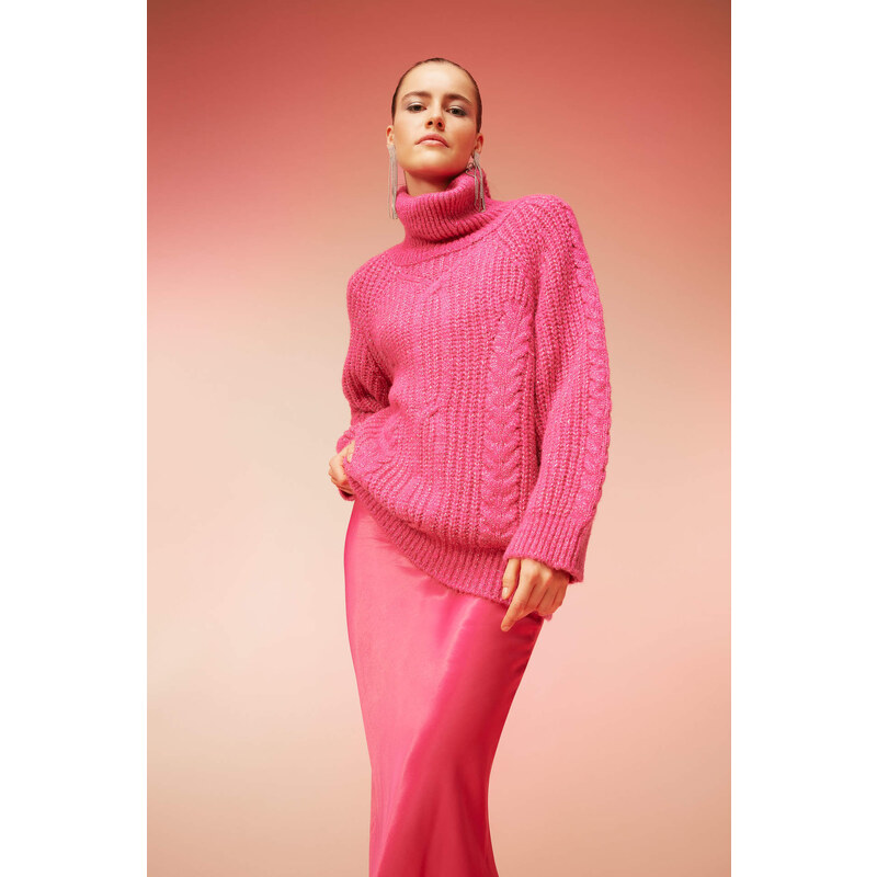 DEFACTO Oversize Fit Turtleneck Pullover