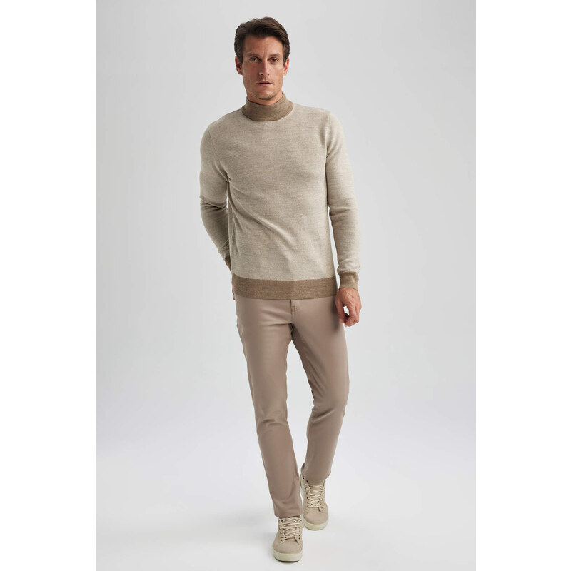 DEFACTO Regular Fit Turtleneck Knitwear Pullover